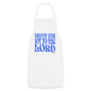 Christianity Christian Bible Verse - Cooking Apron - white - Front - AI Model Male 185 dark (185cm)