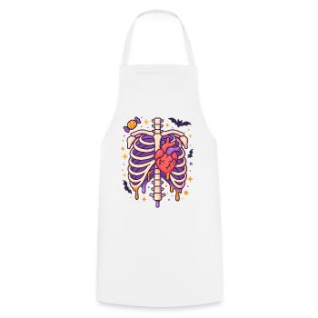 Anatomy Gothic Thoracic Cage - Tablier de cuisine - blanc - Devant - AI Model Male 185 dark (185cm)