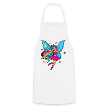 Dancing fairy - Cooking Apron - white - Front - AI Model Male 185 dark (185cm)
