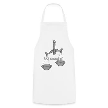 Zodiac sign Libra - Cooking Apron - white - Front - AI Model Male 185 dark (185cm)