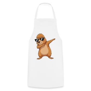 Cool Dabbing Bigfoot Sonnenbrille Cartoon-Kunst - Kochschürze - Weiß - Vorne - AI Model Male 185 dark (185cm)