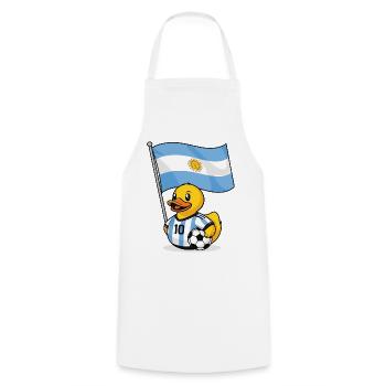 Argentinien Fußball Shirt für Fans - Kochschürze - Weiß - Vorne - AI Model Male 185 dark (185cm)