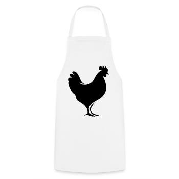 poulet - Tablier de cuisine - blanc - Devant - AI Model Male 185 dark (185cm)
