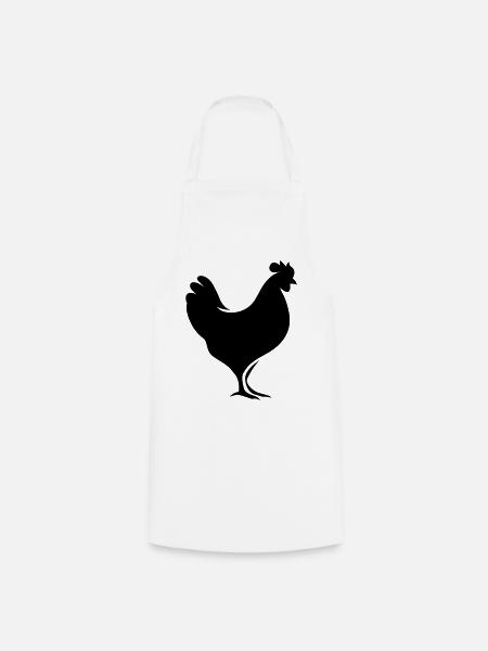 Huhn - Kochschürze - Weiß