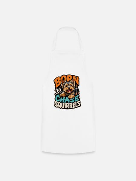 Yorkshire Terrier - Kochschürze - Weiß