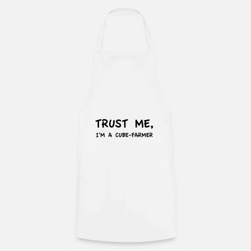 Trust me I'm a Cube-Farmer - Cooking Apron - white