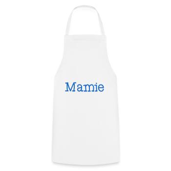 MAMIE. FÊTE DES MÈRES. BONNE FÊTE MAMIE. JE T'AIME - Tablier de cuisine - blanc - Devant - AI Model Male 185 dark (185cm)
