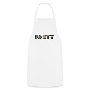 Party - Cooking Apron - white - Front - AI Model Male 185 dark (185cm)