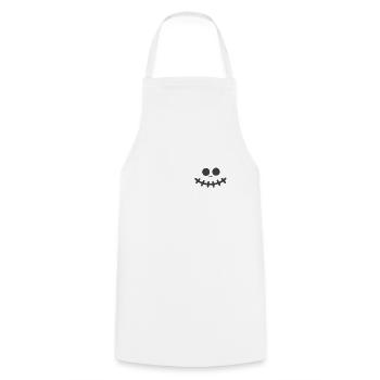 Visage souriant - Tablier de cuisine - blanc - Devant - AI Model Male 185 dark (185cm)