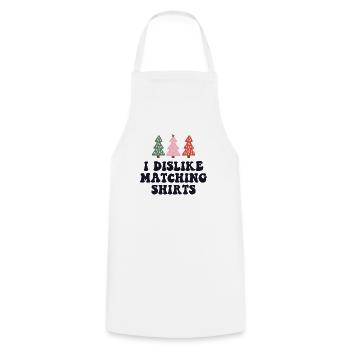 Je déteste les chemises de Noël assorties couple de Noël - Tablier de cuisine - blanc - Devant - AI Model Male 185 dark (185cm)