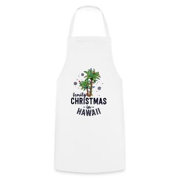 Family Christmas In Hawaii Palm Trees Xmas Beach - Cooking Apron - white - Front - AI Model Male 185 dark (185cm)