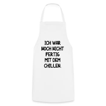 Müde Faul Job Chillen Fertig Mitarbeiter Geschenk - Kochschürze - Weiß - Vorne - AI Model Male 185 dark (185cm)