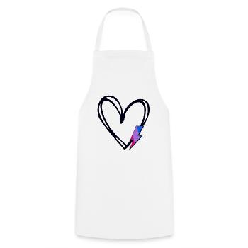 Subtil Bi Pride Fier allié Mois de la fierté Bisexuel - Tablier de cuisine - blanc - Devant - AI Model Male 185 dark (185cm)