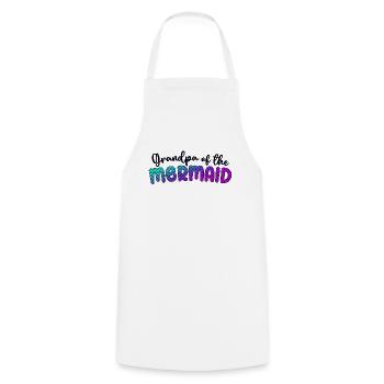 Grandpa Of The Mermaid Girl Family Matching - Cooking Apron - white - Front - AI Model Male 185 dark (185cm)