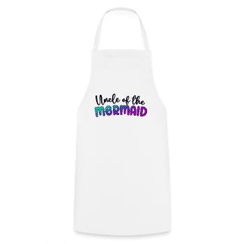 Uncle Of The Mermaid Girl Family Matching Mermaid - Cooking Apron - white - Front - AI Model Male 185 dark (185cm)