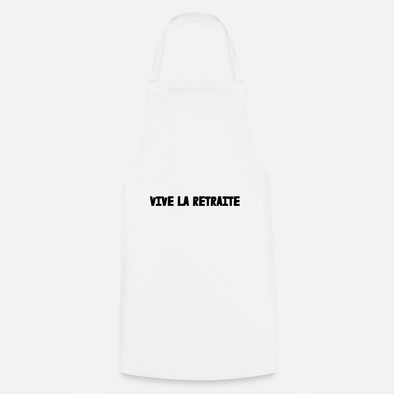 RETRAITE. RETRAITE. RETRAITEE. RETRAITE - Tablier de cuisine - blanc