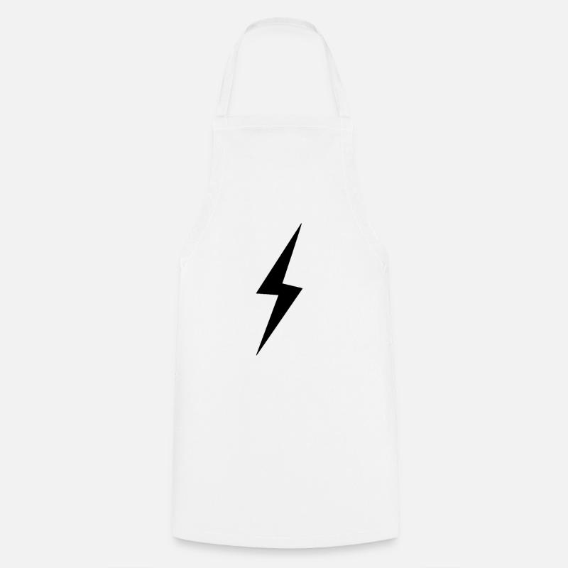 lightning - Cooking Apron - white