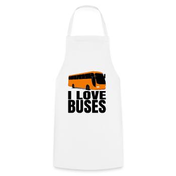 Bus Busfahrer Geburtstag Geschenkidee Herren - Kochschürze - Weiß - Vorne - AI Model Male 185 dark (185cm)