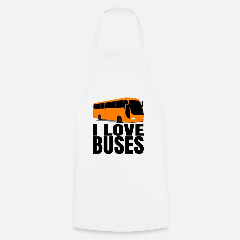 Bus bus driver birthday gift idea men - Cooking Apron - white