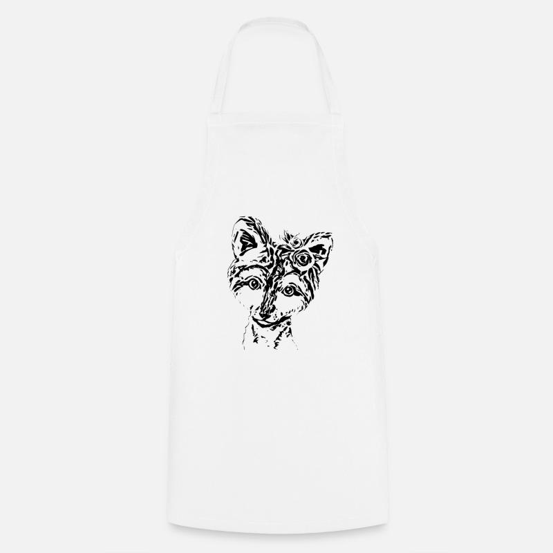 Renard - Tablier de cuisine - blanc