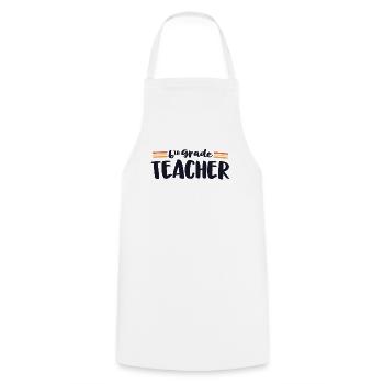 Retro 6th Grade Teacher Sixth Matching 70s Back - Cooking Apron - white - Front - AI Model Male 185 dark (185cm)