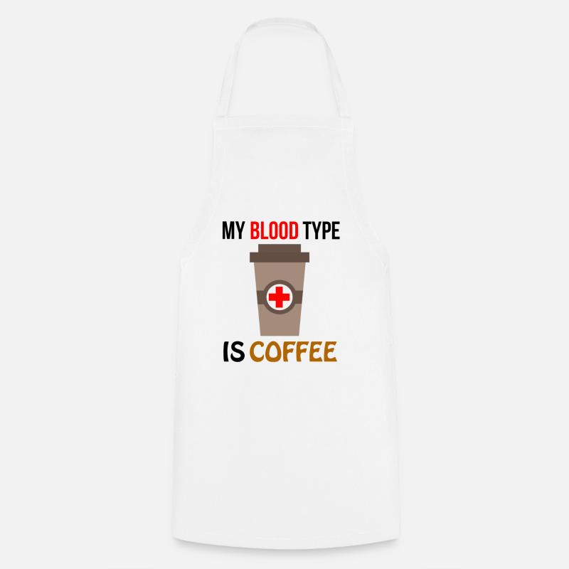 Coffee, Coffee, Coffee, Coffee, Coffee, funny - Cooking Apron - white