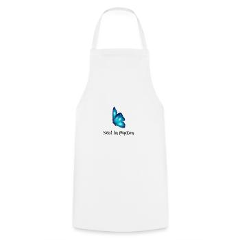 Papillon Moin - Tablier de cuisine - blanc - Devant - AI Model Male 185 dark (185cm)
