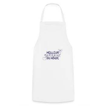 meilleur Marraine du monde - Tablier de cuisine - blanc - Devant - AI Model Male 185 dark (185cm)