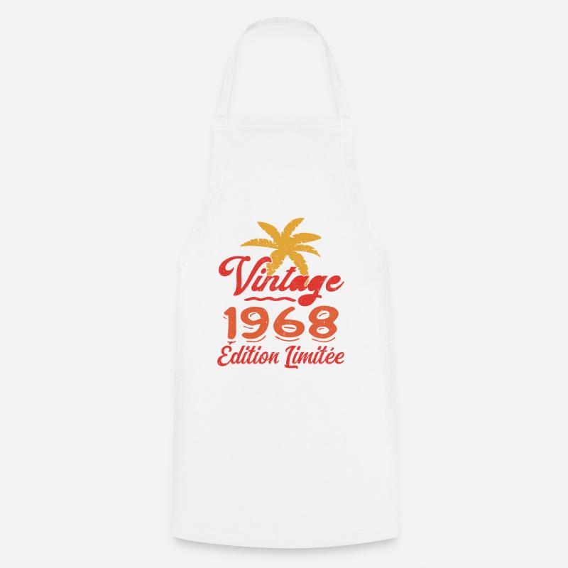 Vintage 1968 Edition Limitée - Tablier de cuisine - blanc