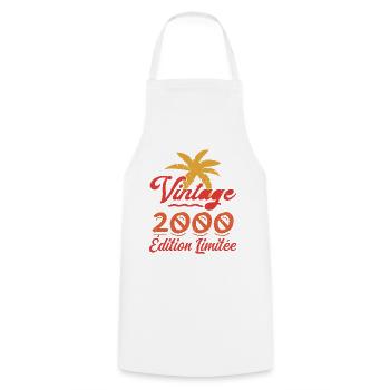 Vintage 2000 Edition Limitée - Tablier de cuisine - blanc - Devant - AI Model Male 185 dark (185cm)