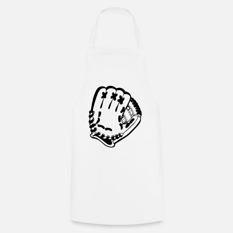 Baseball - Kochschürze - Weiß