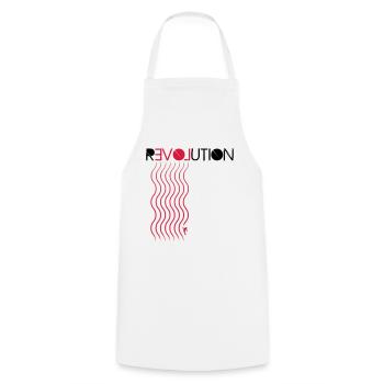 Love Revolution Ski - Tablier de cuisine - blanc - Devant - AI Model Male 185 dark (185cm)