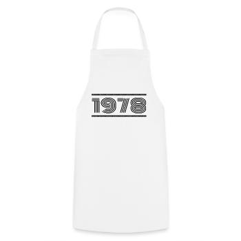 1978 Vintage 1978 47th Anniversary 1978 Retro 1978 - Cooking Apron - white - Front - AI Model Male 185 dark (185cm)