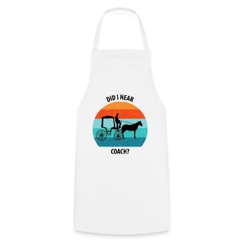 Calèche de cocher Calèche tirée par des chevaux Calèche - Tablier de cuisine - blanc - Devant - AI Model Male 185 dark (185cm)