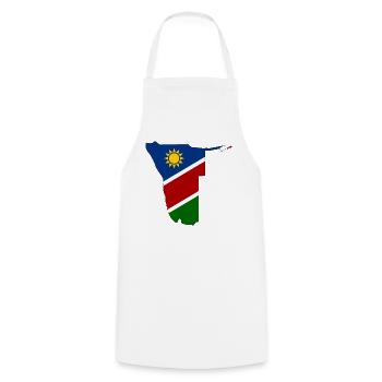 Namibia flag map - Cooking Apron - white - Front - AI Model Male 185 dark (185cm)