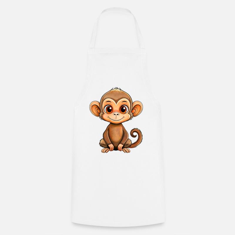 Petit Singe - Tablier de cuisine - blanc