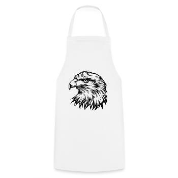 Eagle Eagle Head - Cooking Apron - white - Front - AI Model Male 185 dark (185cm)