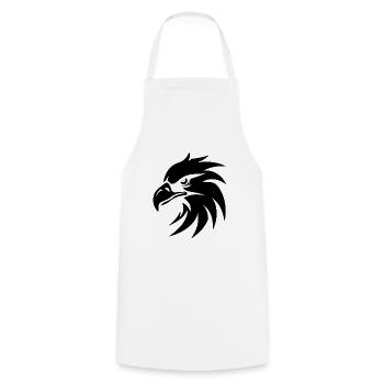 Eagle Eagle Head - Cooking Apron - white - Front - AI Model Male 185 dark (185cm)