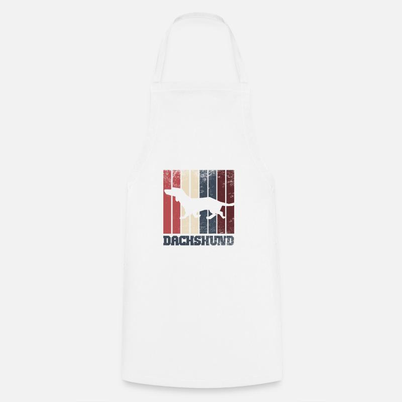 teckel - Tablier de cuisine - blanc