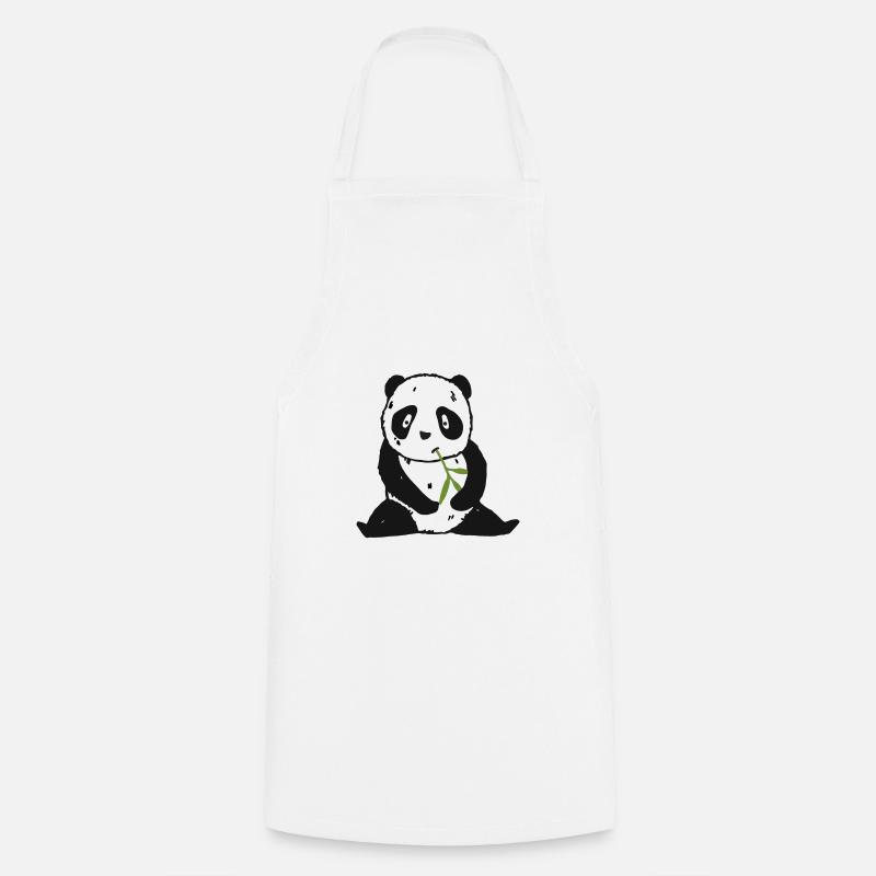 Panda - Tablier de cuisine - blanc