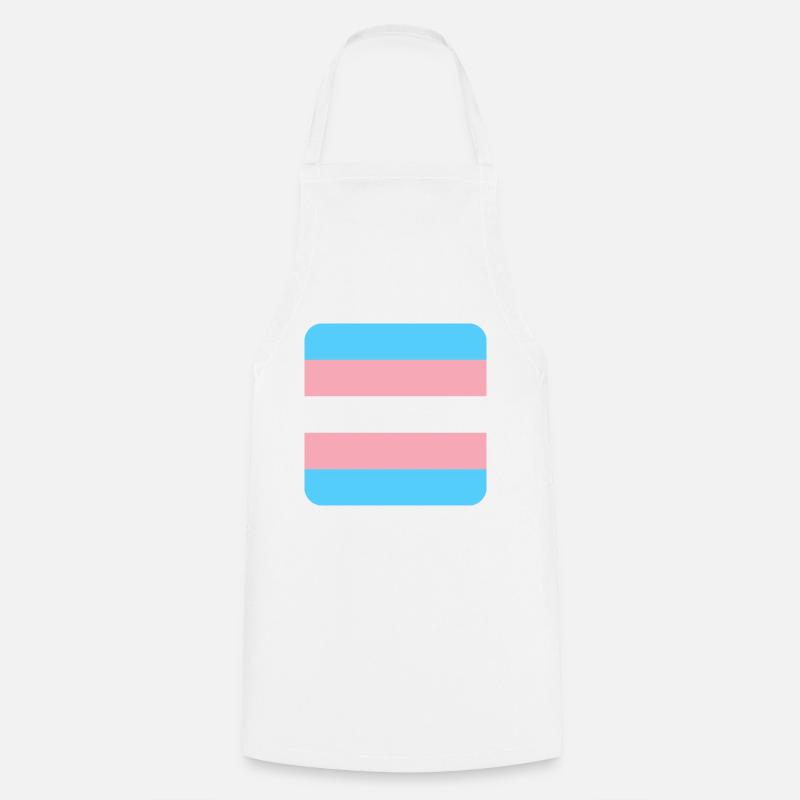 TRANS [flag] - Kochschürze - Weiß