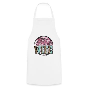 farm wife - Cooking Apron - white - Front - AI Model Male 185 dark (185cm)