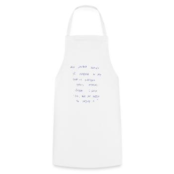 My Doctor Asked If Anyone In My Family Suffers… - Cooking Apron - white - Front - AI Model Male 185 dark (185cm)