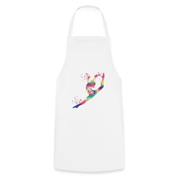 Gymnastin Mit Floor Rhythmische Gymnastik - Kochschürze - Weiß - Vorne - AI Model Male 185 dark (185cm)