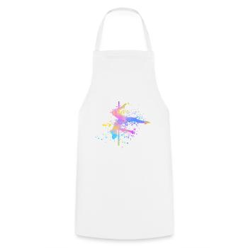 Pole Dance Bar Fitness Women Pole Dance - Cooking Apron - white - Front - AI Model Male 185 dark (185cm)