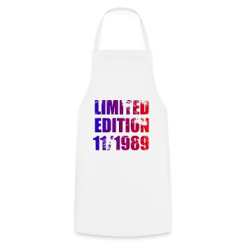35e anniversaire Edition limitée 11/1989 - Tablier de cuisine - blanc - Devant - AI Model Male 185 dark (185cm)