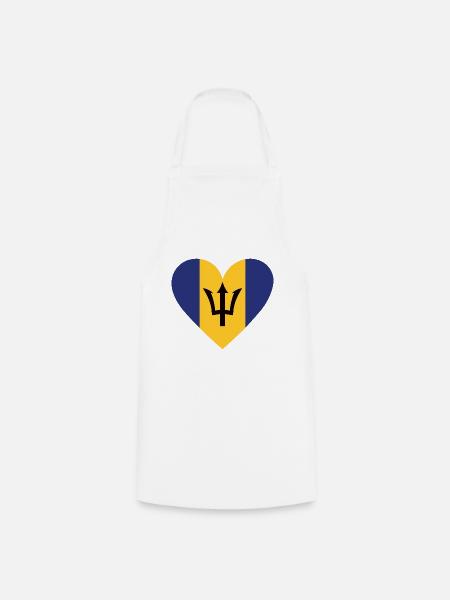 Barbados Heart - Kochschürze - Weiß
