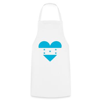 Honduras Cœur - Tablier de cuisine - blanc - Devant - AI Model Male 185 dark (185cm)