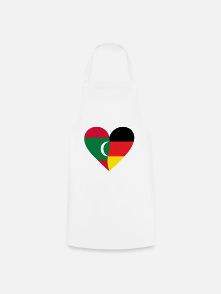 Maldives Germany Heart - Kochschürze - Weiß