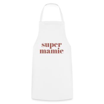 Super Mamie - Tablier de cuisine - blanc - Devant - AI Model Male 185 dark (185cm)